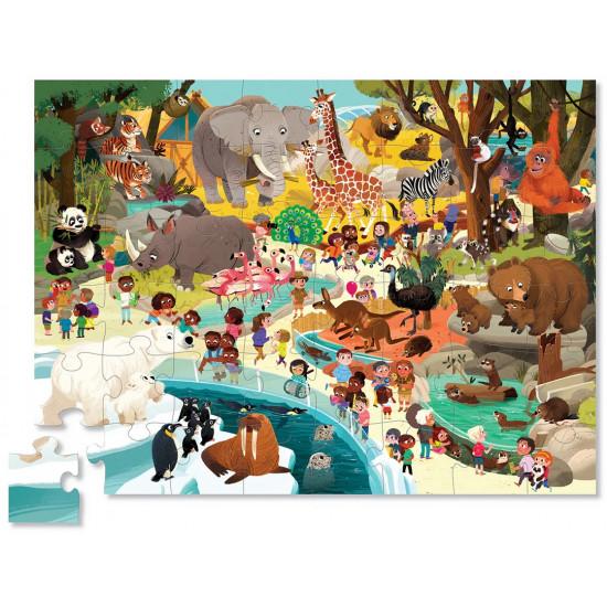 Puzzel - Day at the zoo (48 stukjes)