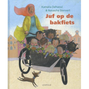 Juf op de bakfiets