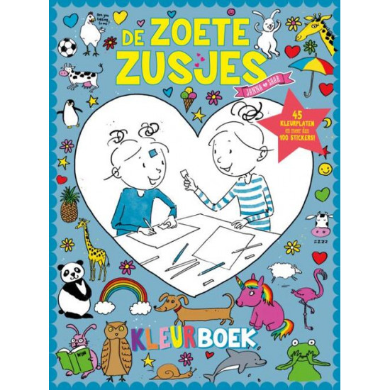 De Zoete Zusjes kleurboek met meer dan 100 stickers